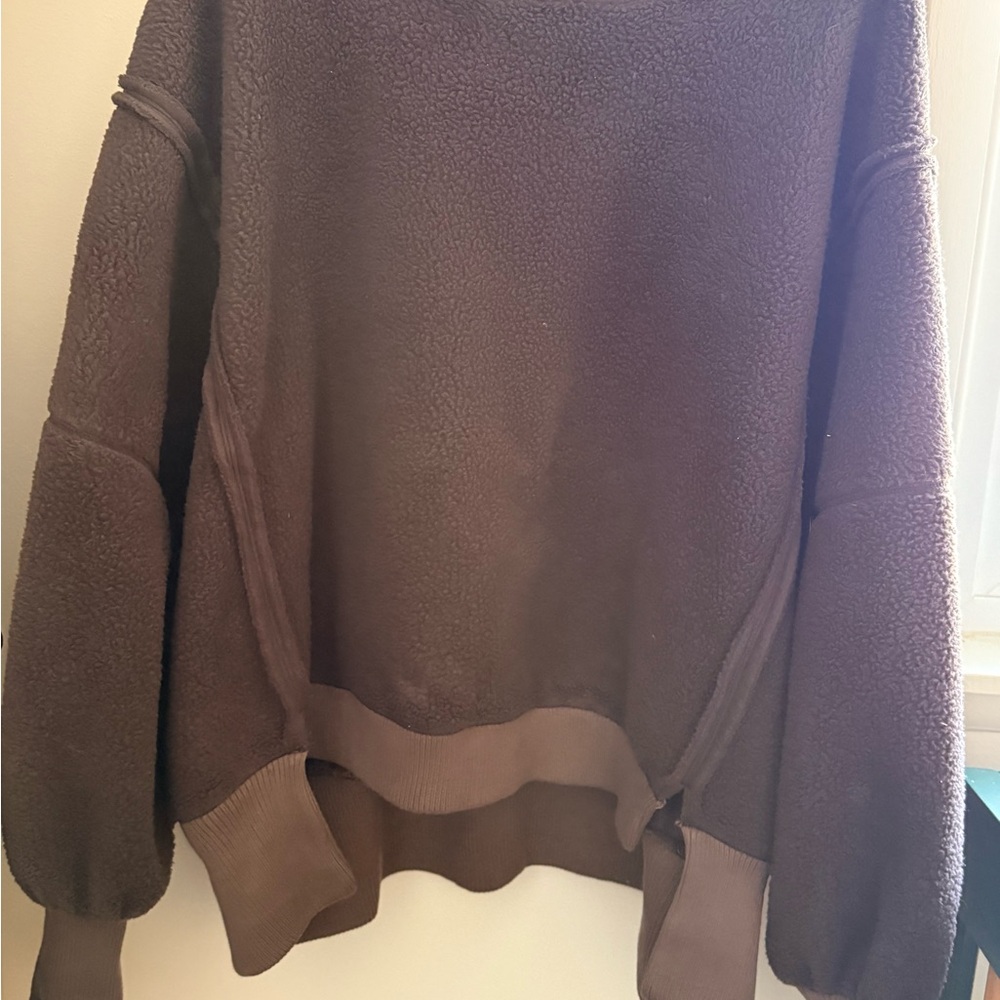 We The Free Dark Brown Crew Neck Sweater - Picture 4 of 5
